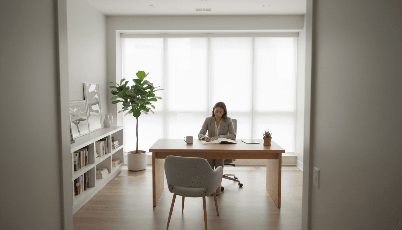 Clean and organized commercial office space in Pittsburgh